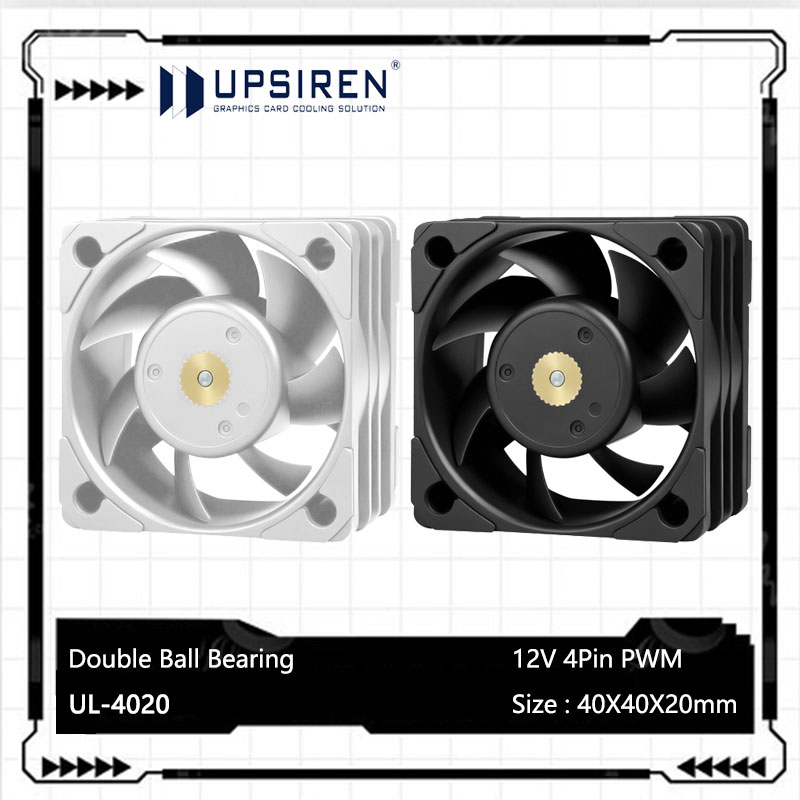 Case Fan Controller - مروحة تبريد UPSIREN UL-4020 بحجم 4