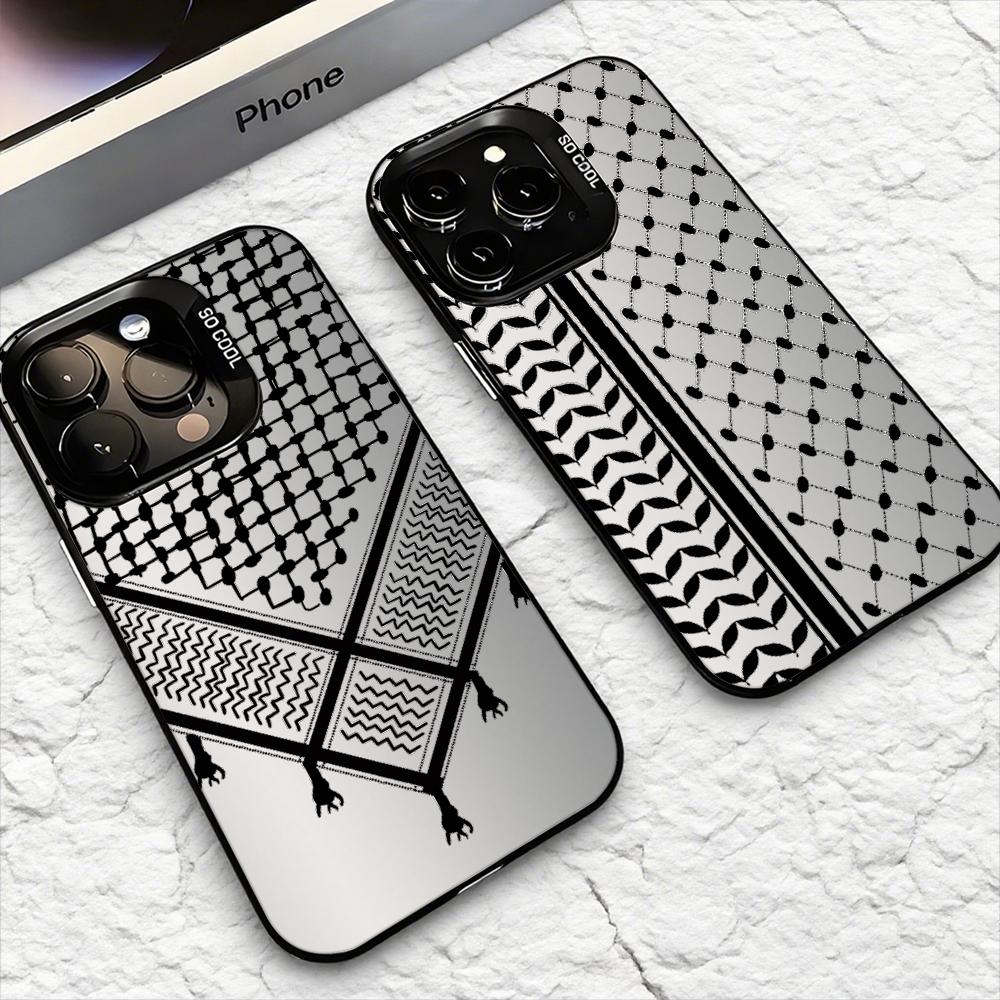 Matte Pc Case - غطاء هاتف بتصميم الكوفية الفلسطينية لأجهزة