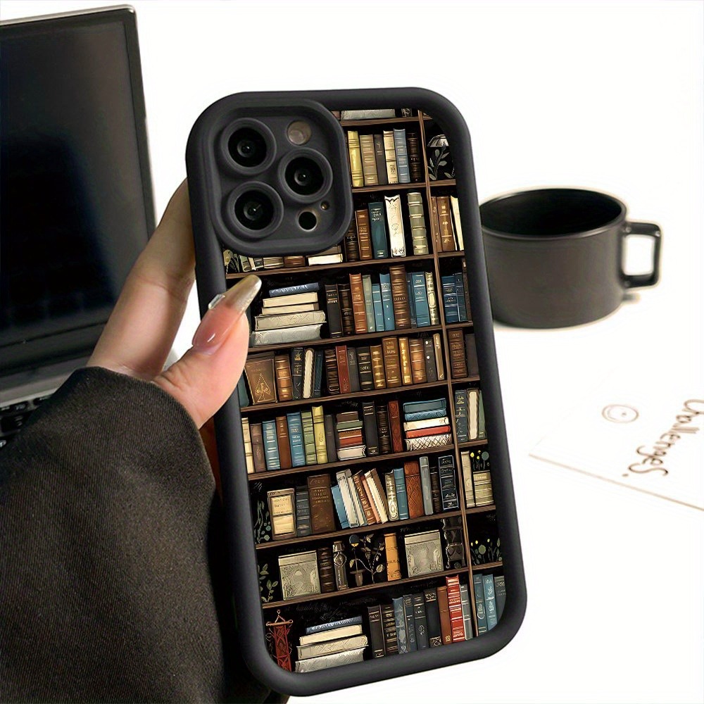 Computer Case - غطاء هاتف بتصميم رف كتب إبداعي