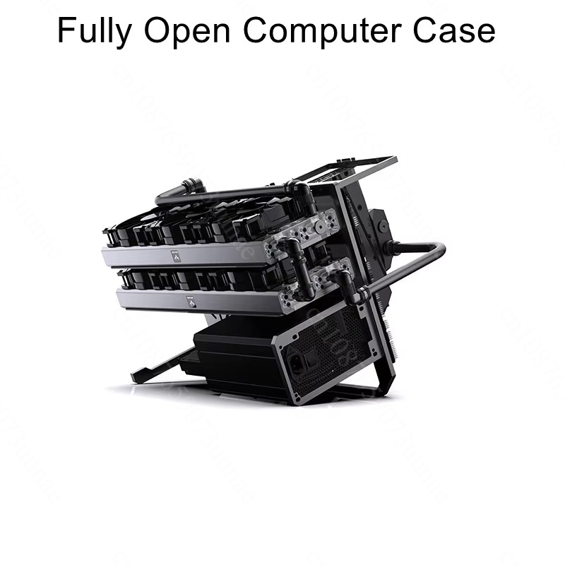 Aluminum Open Frame Test Bench Water Cooling - هيكل تبريد مائي مفتوح الإطار B-CE-X،