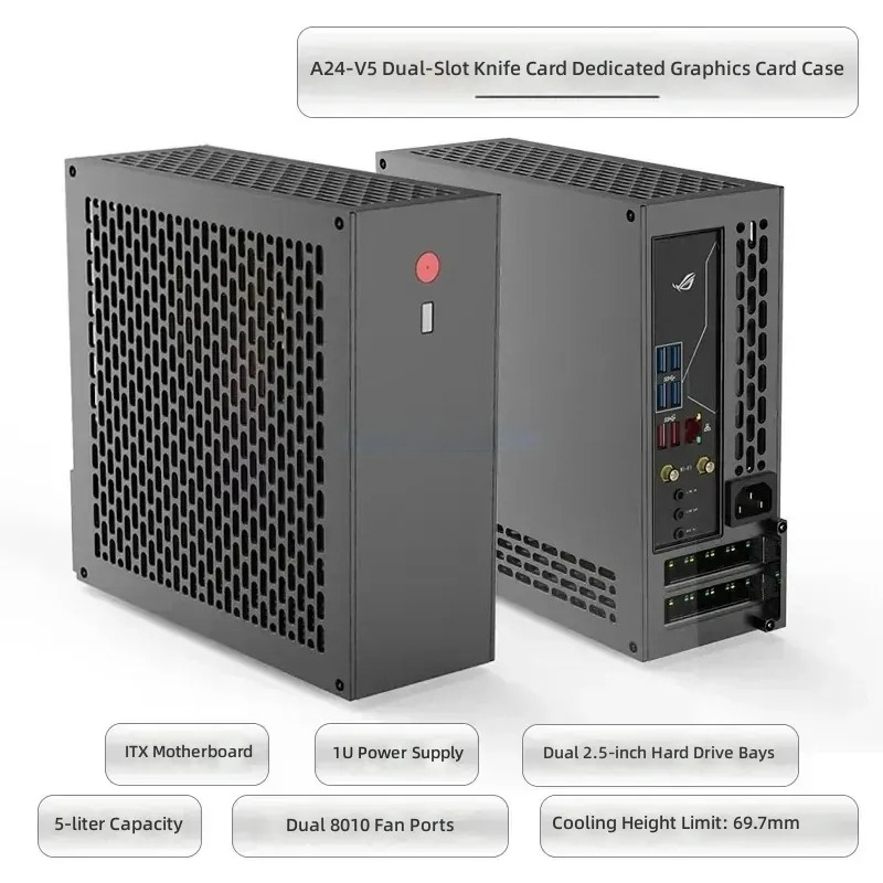 مزود طاقة 5 لتر ميني A24-V5 2. - مراجعة Pc Chassis وسعره