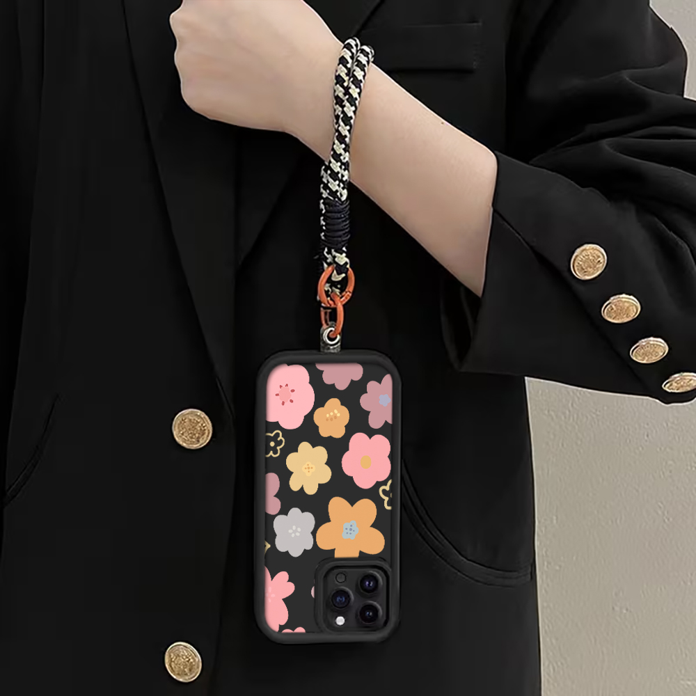 غطاء هاتف بحزام مزين بزهور الم - مراجعة Matte Pc Case وسعره