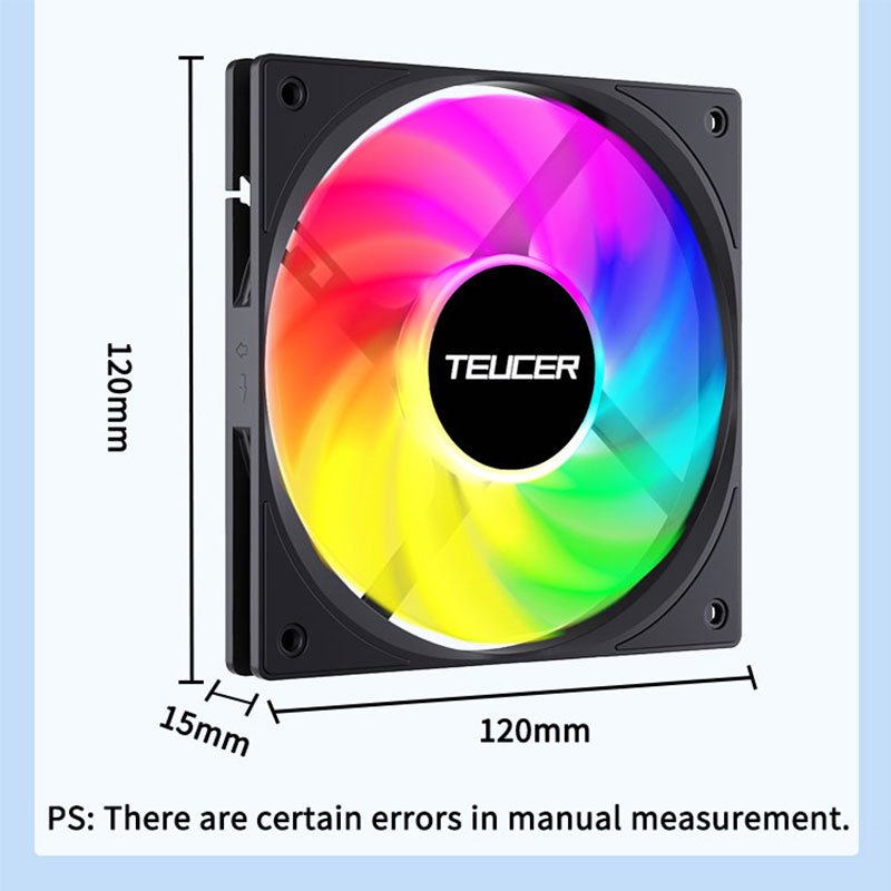 Teucer 120 مللي متر PC مروحة F - مراجعة Pc Chassis وسعره