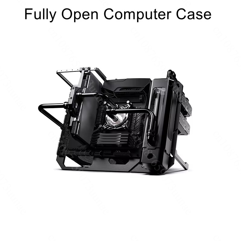 هيكل تبريد مائي مفتوح الإطار B - مراجعة Aluminum Open Frame Test Bench Water Cooling وسعره