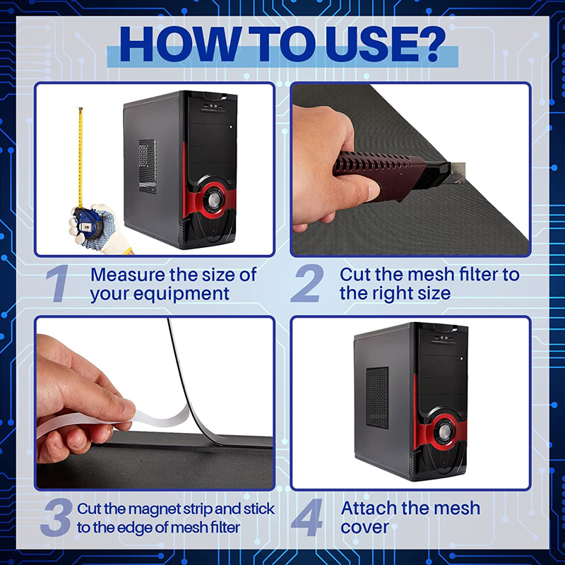 30X50CM 50X50CM الغبار شبكة ال - مراجعة Dust Filter Pc وسعره