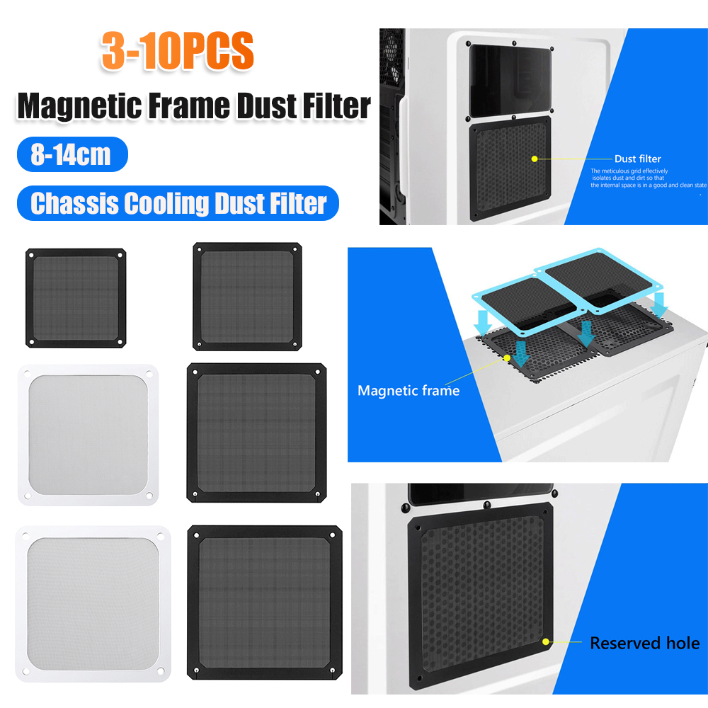 فلتر غبار مغناطيسي لمروحة تبري - مراجعة Dust Filter Pc وسعره