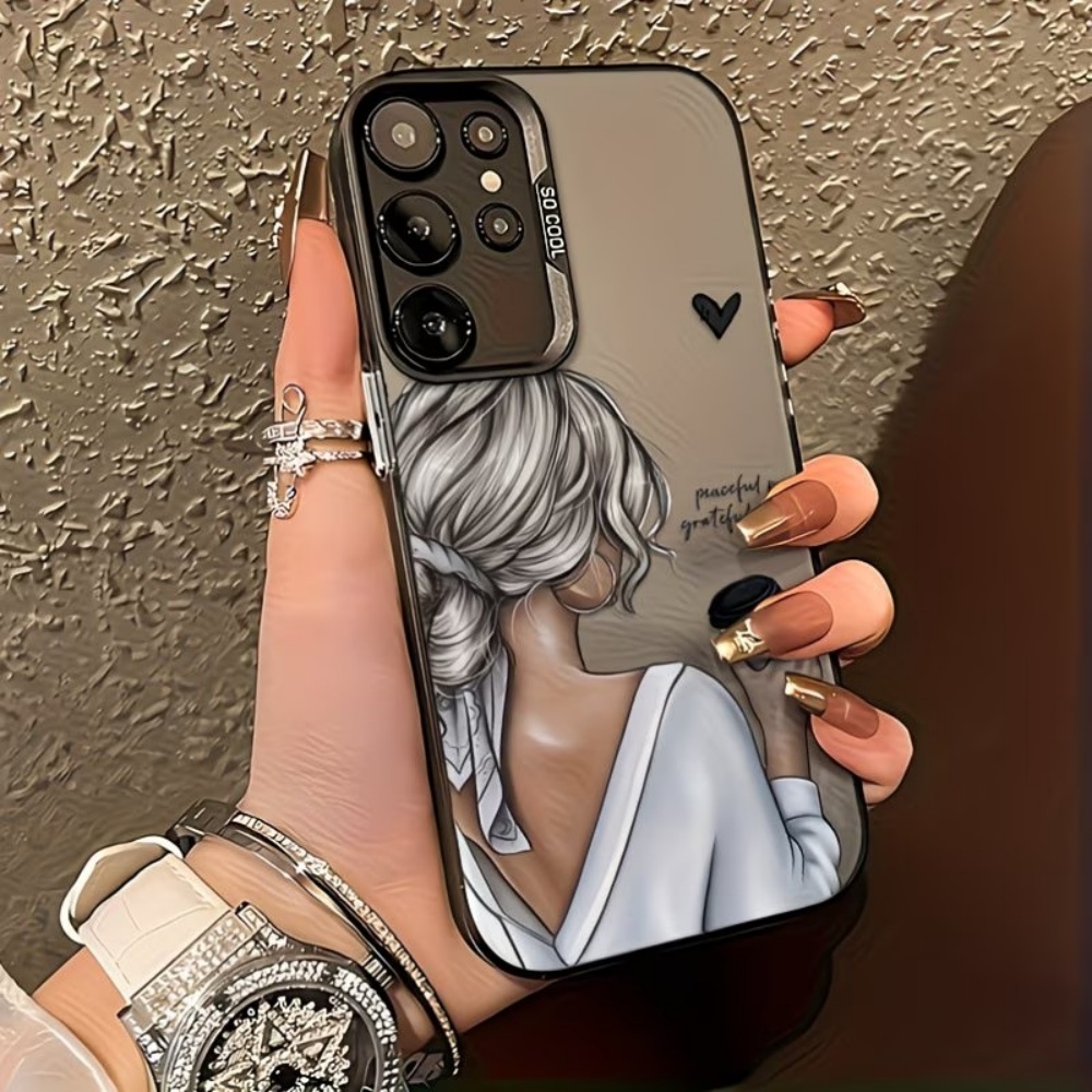 غطاء هاتف مطبوع عليه 'فتاة هاد - مراجعة Matte Pc Case وسعره