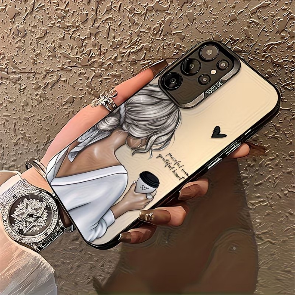 غطاء هاتف مطبوع عليه 'فتاة هاد - مراجعة Matte Pc Case وسعره