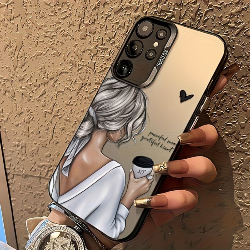 غطاء هاتف مطبوع عليه 'فتاة هاد - مراجعة Matte Pc Case وسعره