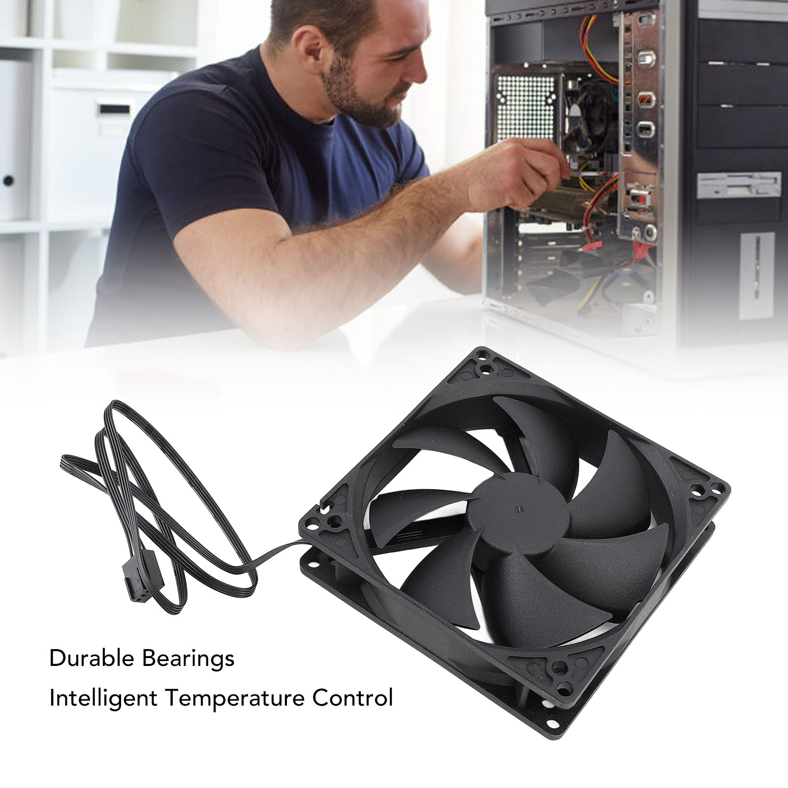 100 مللي متر PC PWM مروحة 100  - مراجعة Case Fan Controller وسعره