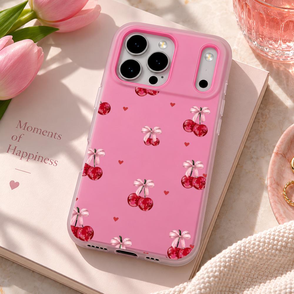 غطاء هاتف لطيف بتصميم قلب وردي - مراجعة Matte Pc Case وسعره