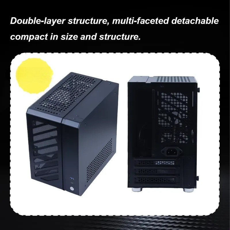 علبة كمبيوتر محمولة صغيرة C24  - مراجعة Pc Chassis وسعره